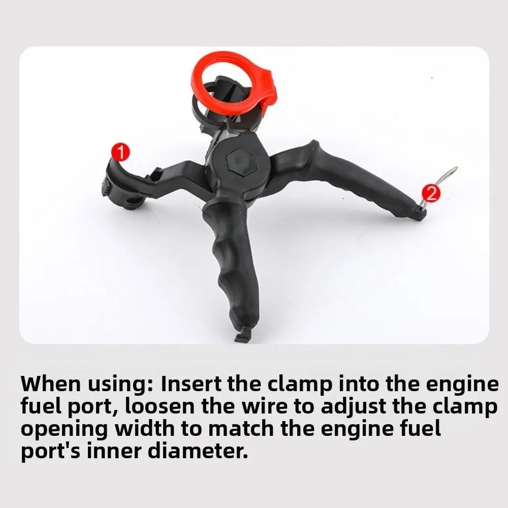 Leak-Proof Car Engine Oil Funnel Set Precision Clamp Oil Filling Kit Adjustable Bracket Car Refueling Funnel Zpaxo
