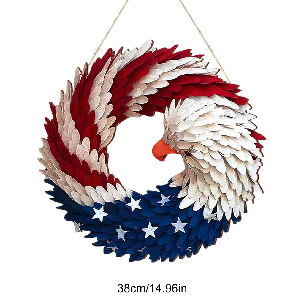 American Eagle Flag Patriotic Wreath 2026 USA 250 Decorations 2d
