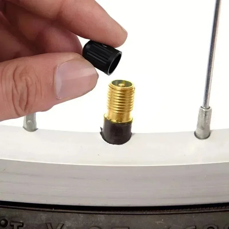 TR414 Tubeless Tire Valve Stems with Dust Caps – 4 or 20 Pack