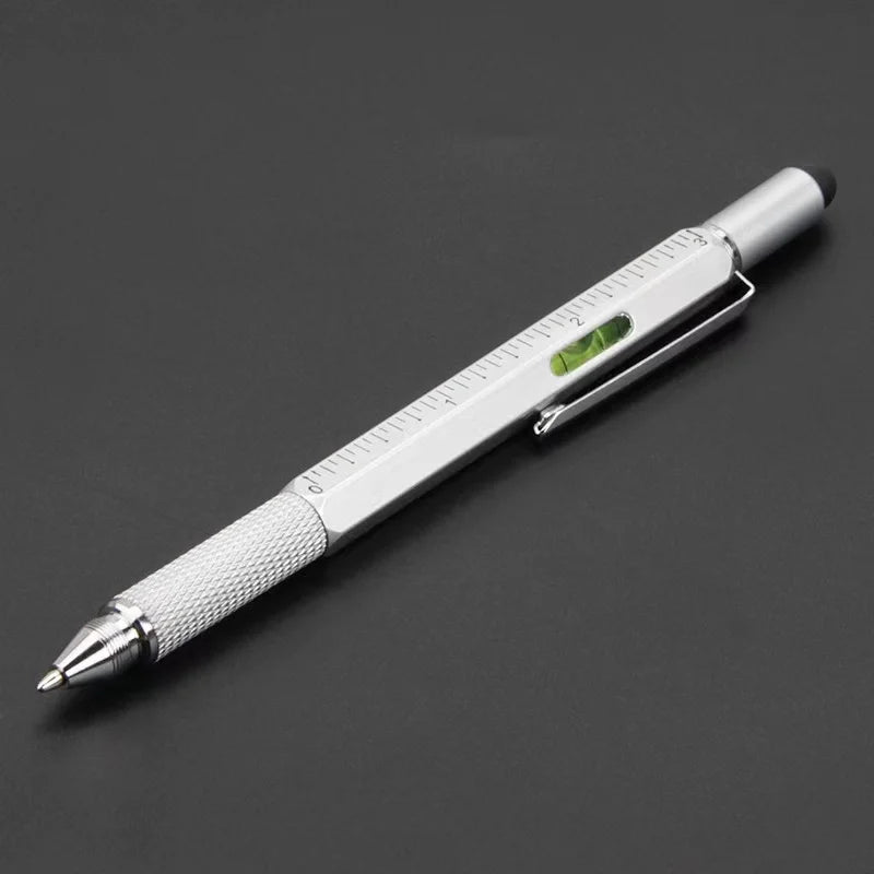 1 Multi-function Ballpoint Pen Touch Screen Stylus Capacitive Zpaxo Silvery