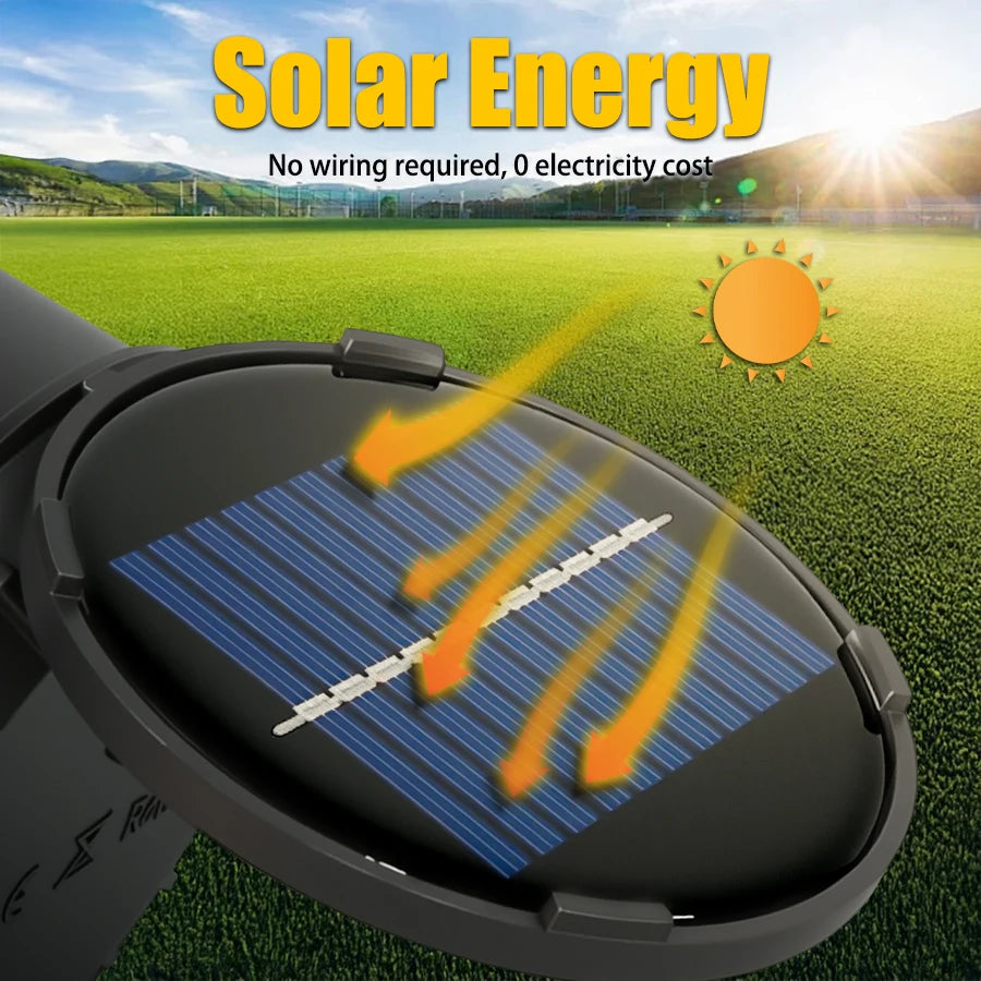 7 LED Solar Garden Spotlight – IP65 Dimmable Outdoor Lawn Light