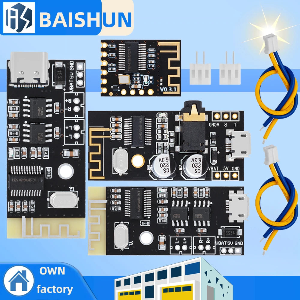 Type-c Wireless Bluetooth MP3 Audio Receiver Board Module BLT 4 2 Zpaxo