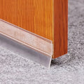 1 Roll of 39In/100Cm Door Bottom Rolling Shutter Door Windshield, Silicone Self-Adhesive Soundproofing, Windproof and Dustproof Door Bottom Sealing Strip, Transparent Sealing Strip under the Door Windshield Zpaxo 1m 25mm