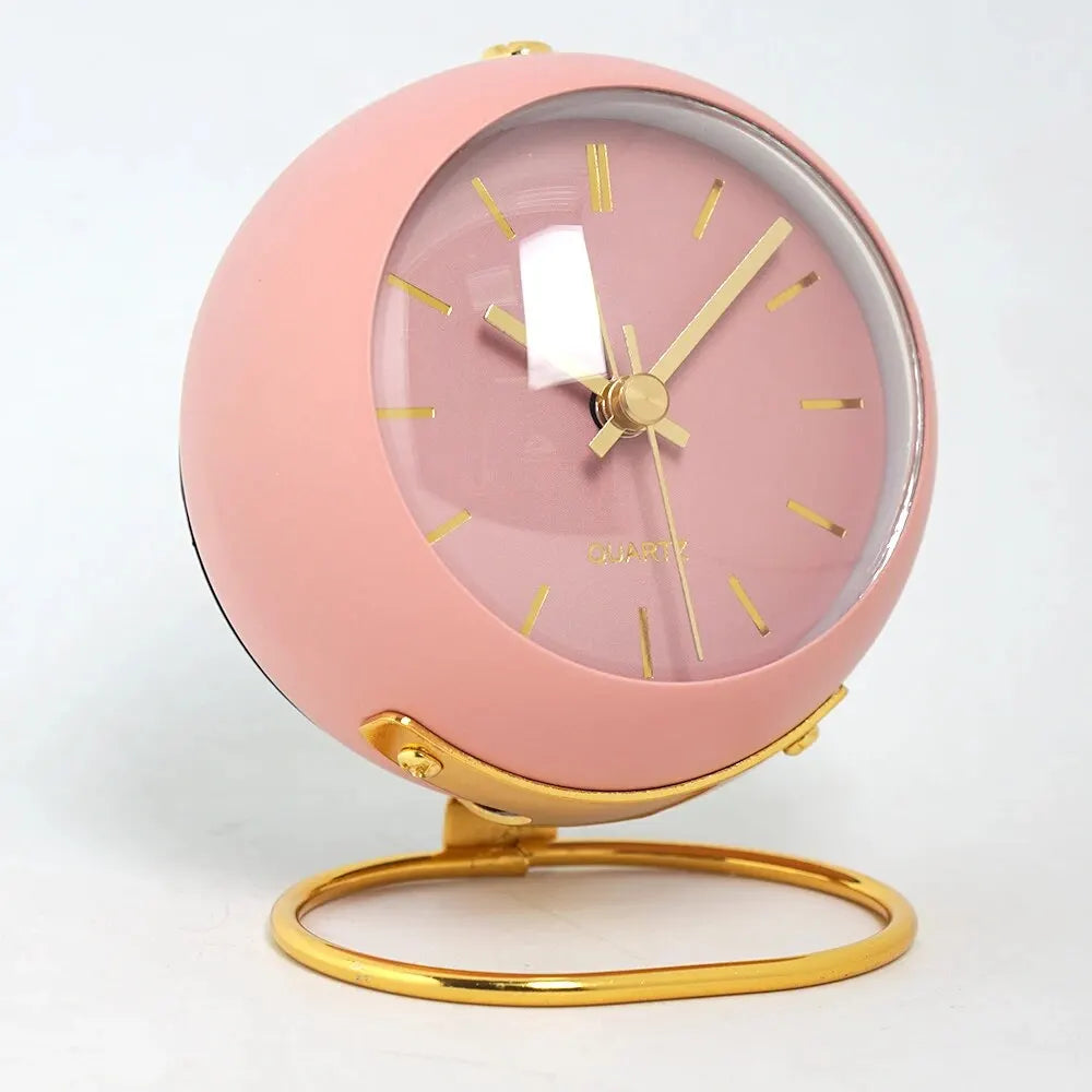 Nordic Minimalist Alarm Clock – Silent Luminous Analog Desk Clock Analog Alarm Clock Zpaxo
