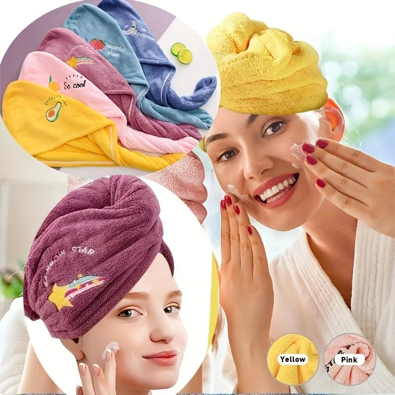 Super Absorbent Microfiber Hair Towel Wrap Bonnet for Women Hair Towel Wrap Zpaxo