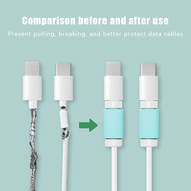10-Pack Universal Cable Protector – Anti-Break Cord Saver Cable Protector Zpaxo