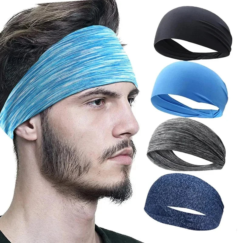 Elastic Sport Sweatband Headbands for Men & Women | 1–8 Pack