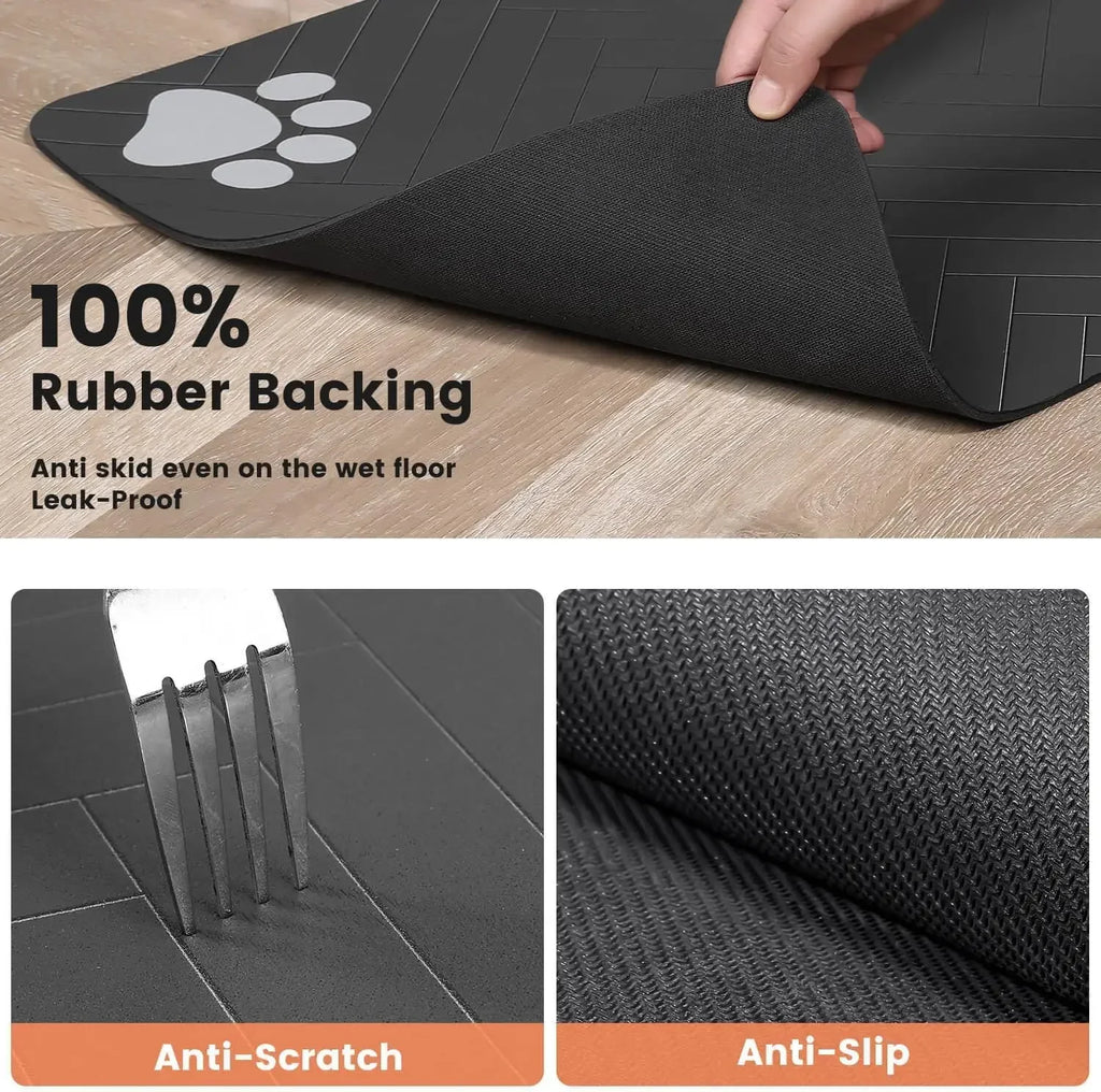 S M L Bsorbent Pet Feeding Mat Waterproof Placemat Dog Cat Food Water