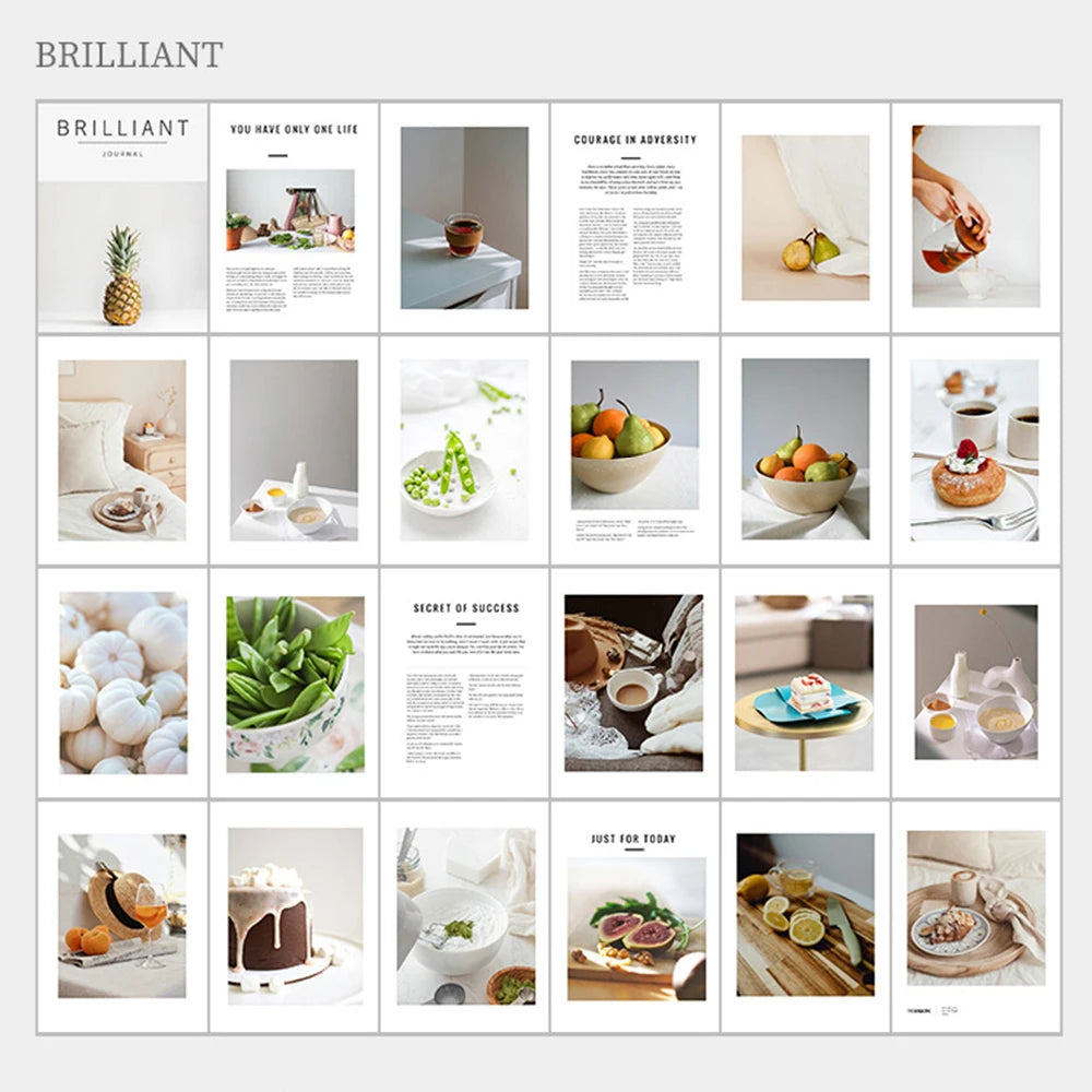 Ins Style Simple English Magazine Shooting Background Photography Home Decoration Book Live Photo Props Decorative Ornaments Zpaxo