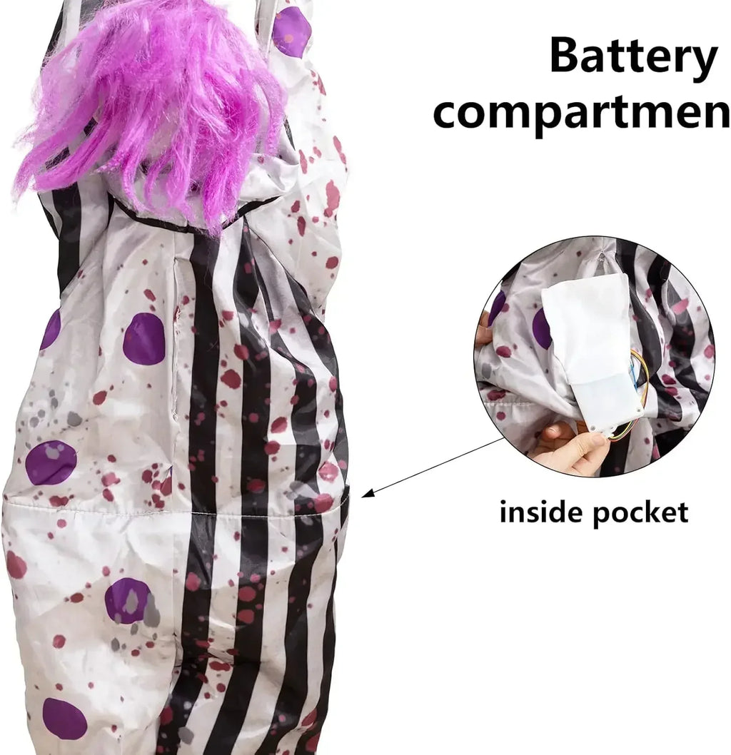 Halloween Voice-activated Light-emitting Sound Hanging Ghost Horror