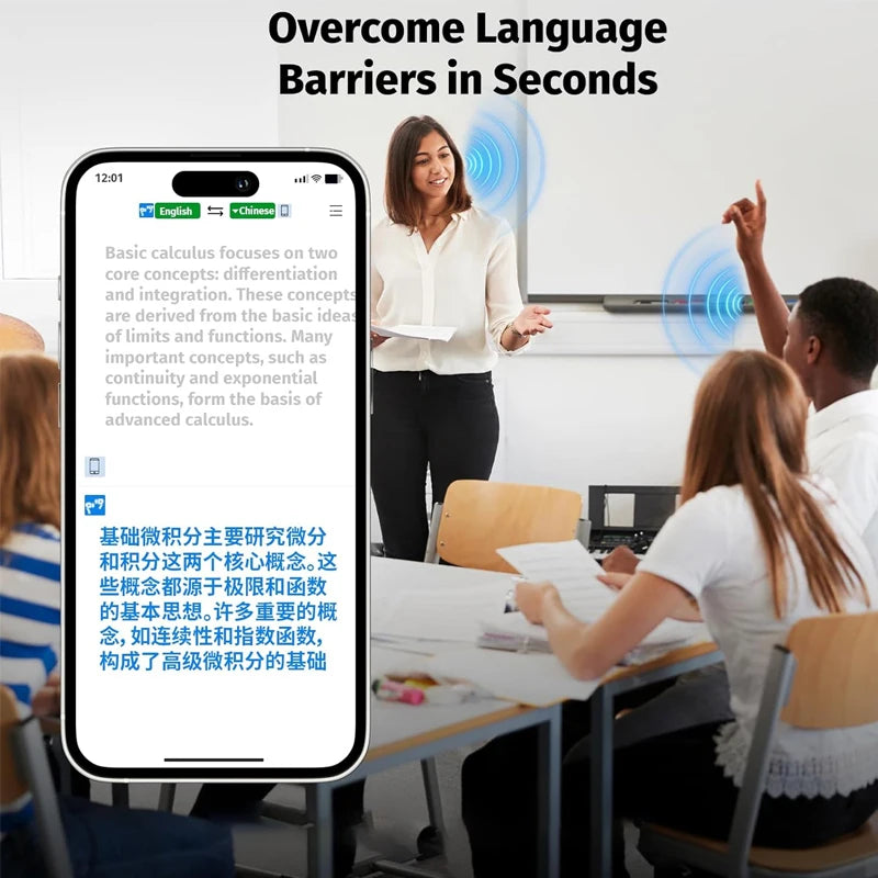 UYUXIO Real Time Translator Headphones AI Language Translation