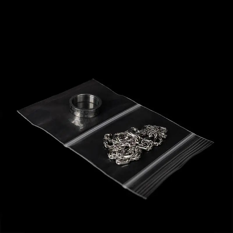 Clear Dual Compartment Ziplock Pouches Secure Jewelry Storage Ideal Zpaxo