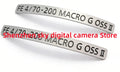 Lens Nameplate Badge Logo Sony FE 70- F4 G OSS II