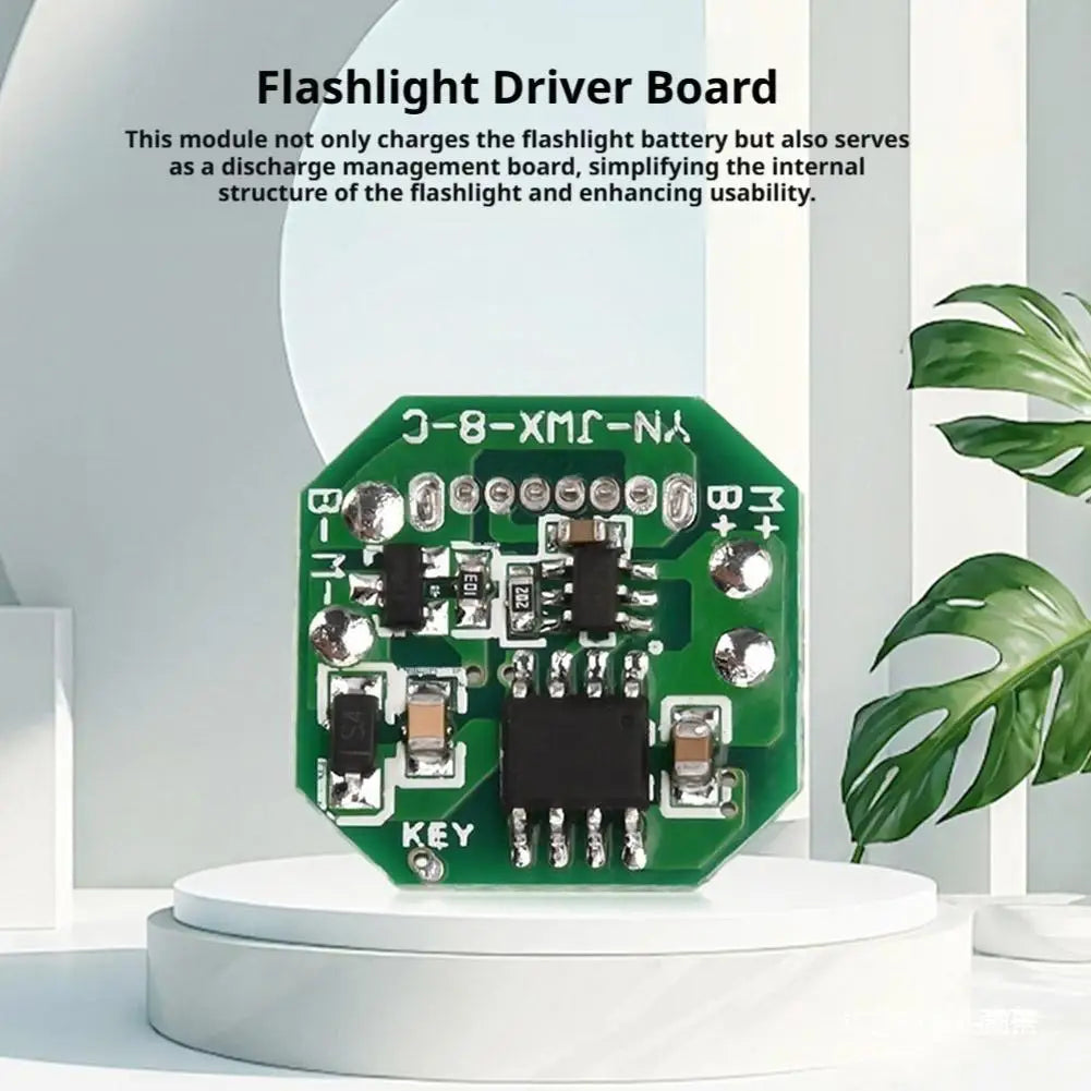 All-in-One Flashlight Driver Module Type-C Charging 18650 10W LED LED Driver Module Zpaxo