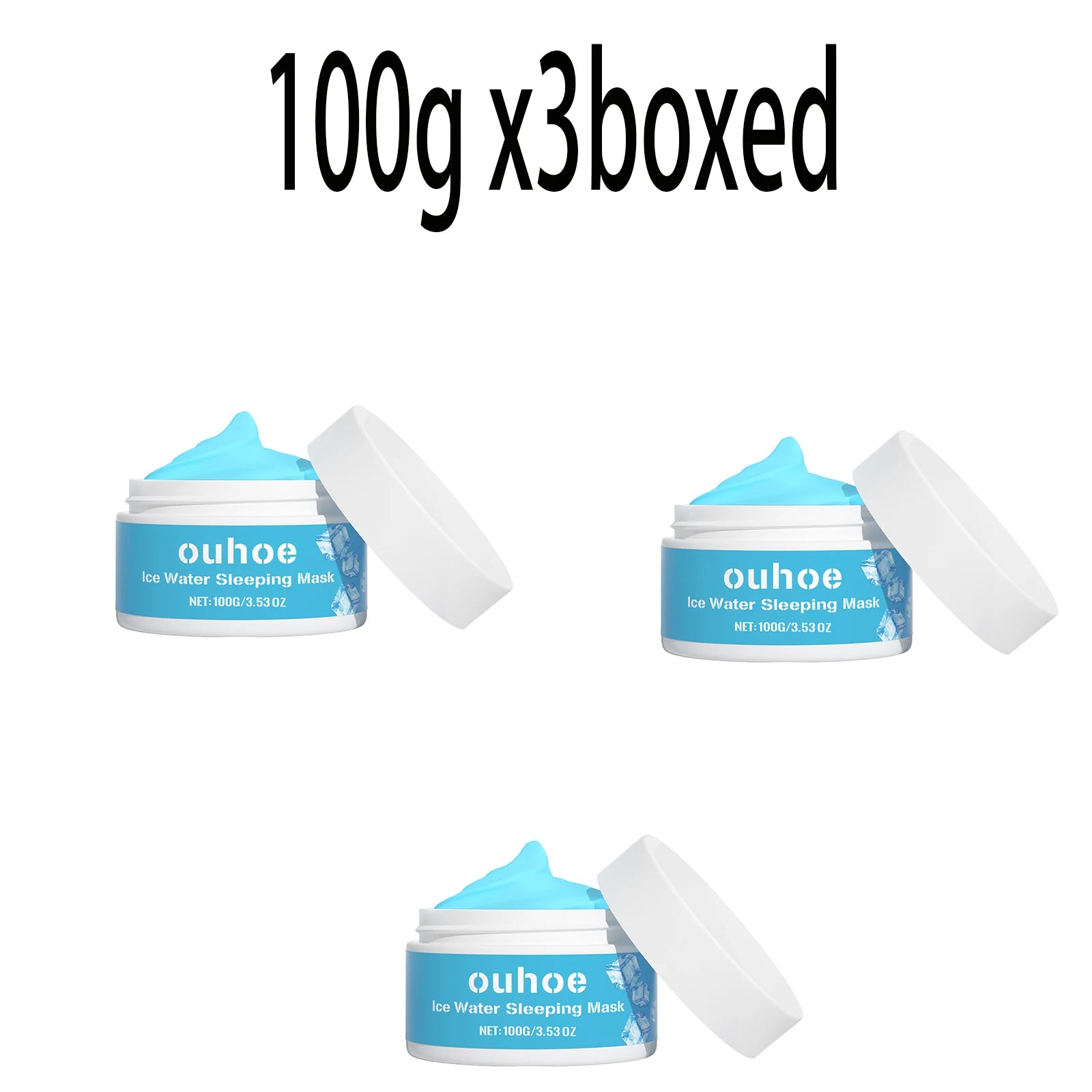 Moisturizing Sleeping Mask Fade Melanin Remove Dark Spots Shrink Pores Anti-Aging Hydrating Whitening Firm Wash-Free Face Mask Zpaxo 100g x3boxed