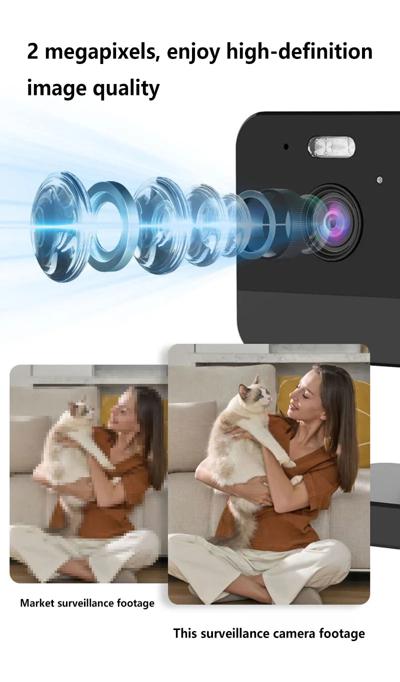 3MP 1296P Eseecloud APP Full WIFI IP Camera Battery Power Low