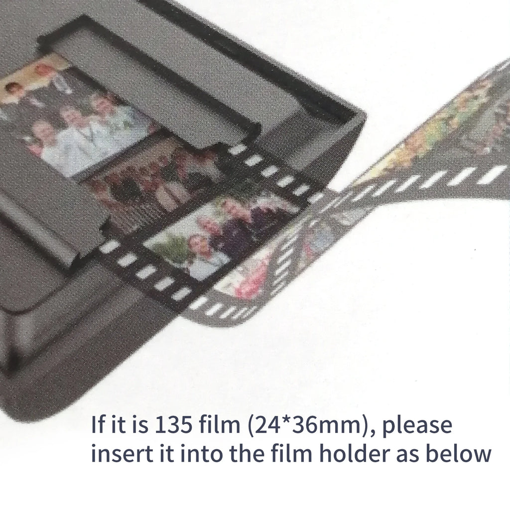 Film Scanner Mobile Film and Slide Scanner for 35mm/135mm Negatives Slides Foldable Novelty Scanner with LED Backlight Free APP Zpaxo