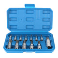 Torx Bit Socket Set For Ratchet Torque Spanner Car Removal Tools 1/4" 3/8" 1/2" Drive Socket Wrench Tools 13 Pcs T8-T70 Zpaxo Blue