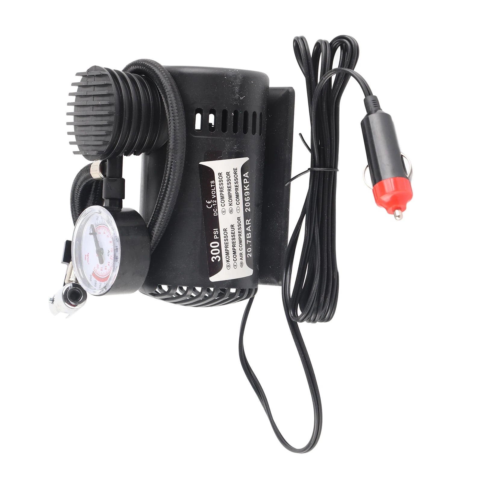 Car Air Pump 12V Design Scratch Resistant Mini Portable Tire