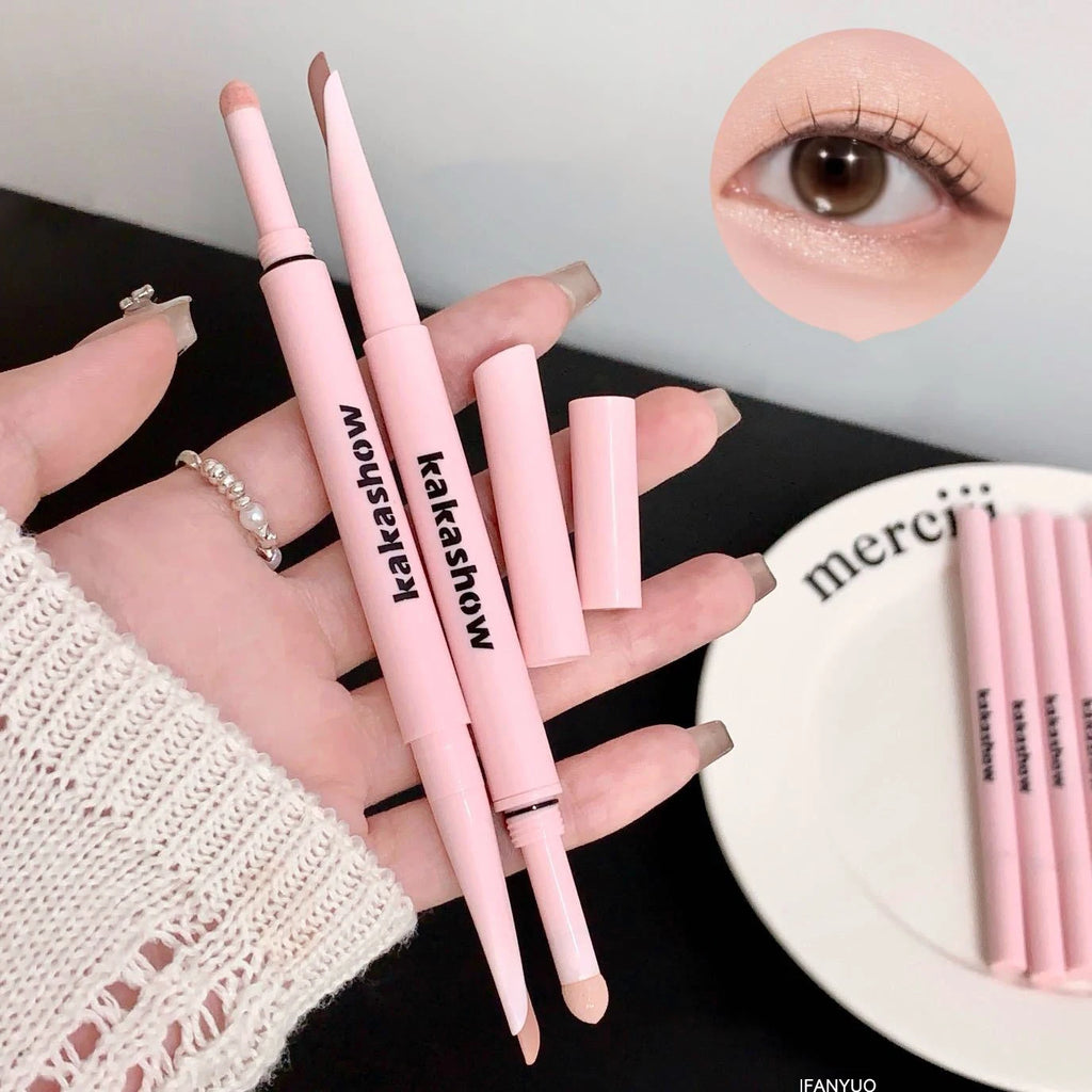 Mulitfuntional Double Ended Lying Silkworm Pen Eyeliner Pencil