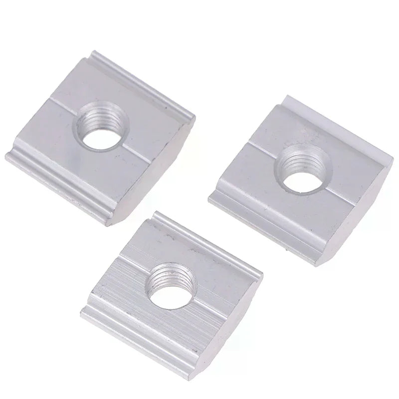 Solar Panel Mounting Aluminum Alloy Bracket End Mid Clamp T-blocks Zpaxo