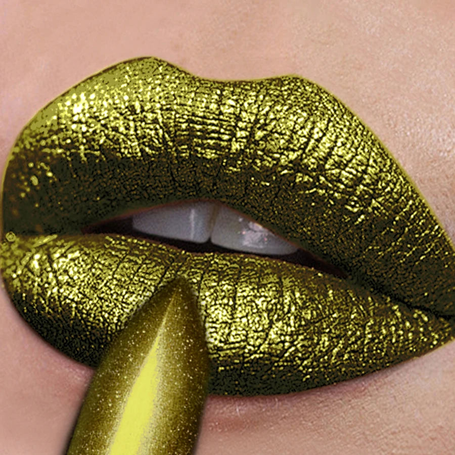 Matte Diamond Lipstick Waterproof Glitter Metallic Lip Tint