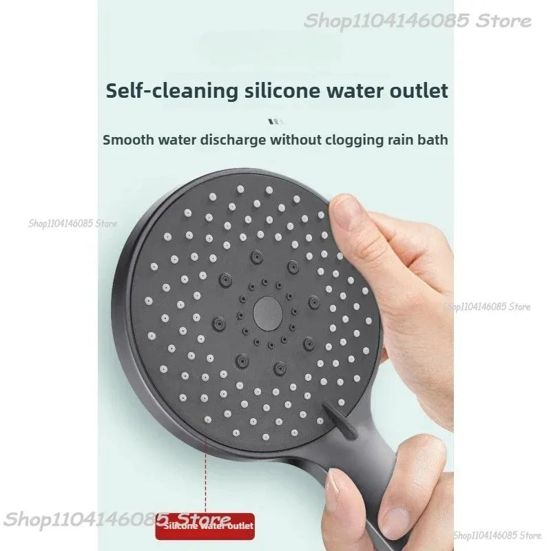 5 Modes Shower Head High Flow Massage Shower Head Rain Shower Head Handheld Rain Showers Head Adjustable Bathroom Cleaning Zpaxo