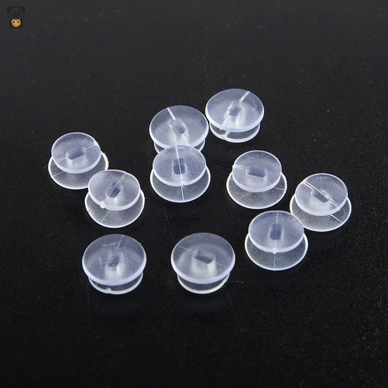 ▶25Pcs For DIY Sandal Shoe Charms Jewelry Decor Transparent Buttons Accessories Zpaxo