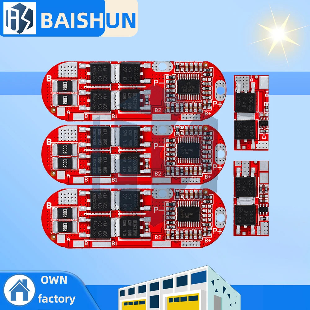 Bms 1s 2s 10a 3s 4s 5s 25a 18650 Li-ion Lipo Lithium Battery Zpaxo