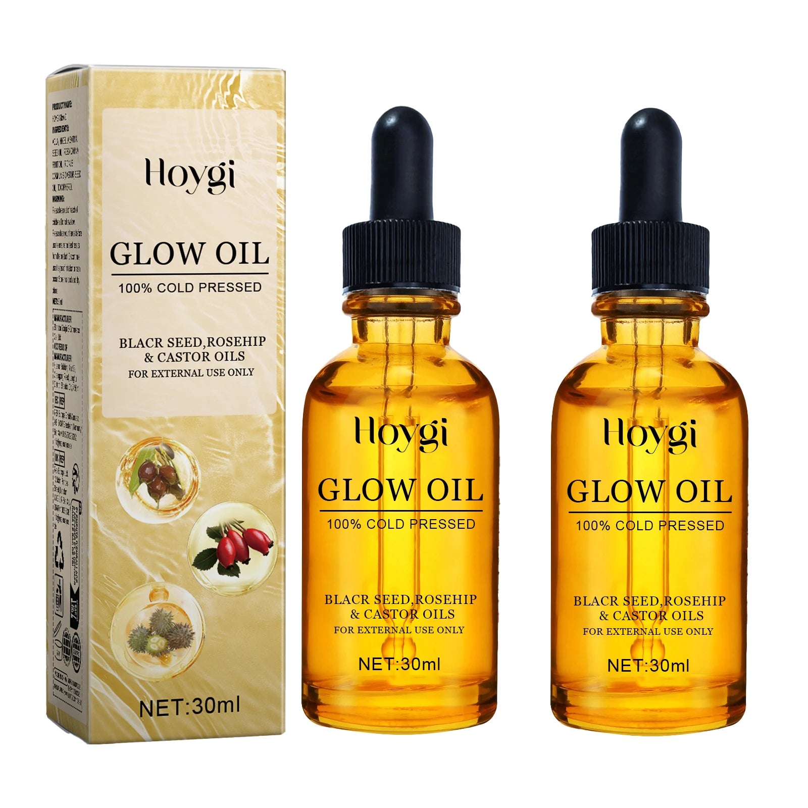 Facial Oil Anti Aging Face Treatment Hydrating Moisturizer Wrinkle Reducer for Dry Skin Rosehip Oil Brightening 30ml Non Greasy Zpaxo 1PCS