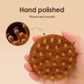 28 Nails Head Massage Comb Multifunctional Circular Tooth Wood Blood Zpaxo Default Title