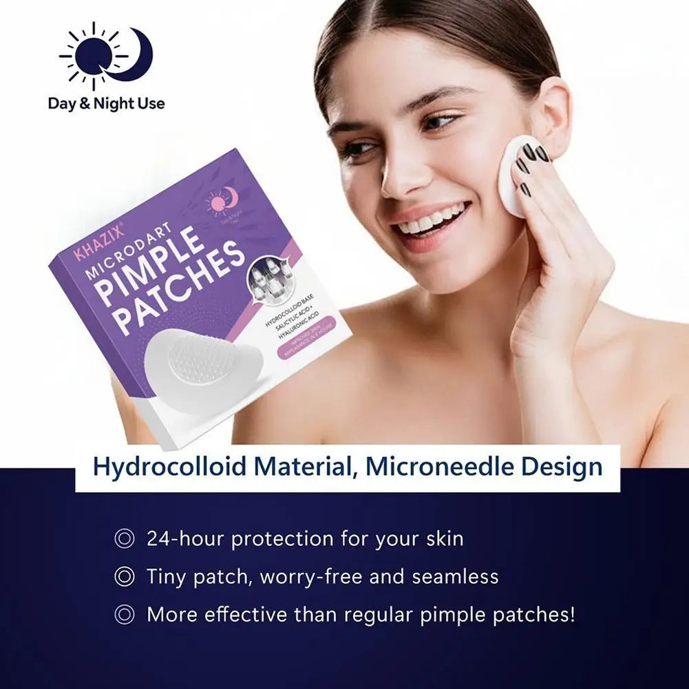 Hydrocolloid Pimple Patch Micro Needle Acne Patches Ultra-thin Invisible 8 Hours Effective Acne Cover Sticker Facial Care Tool Zpaxo