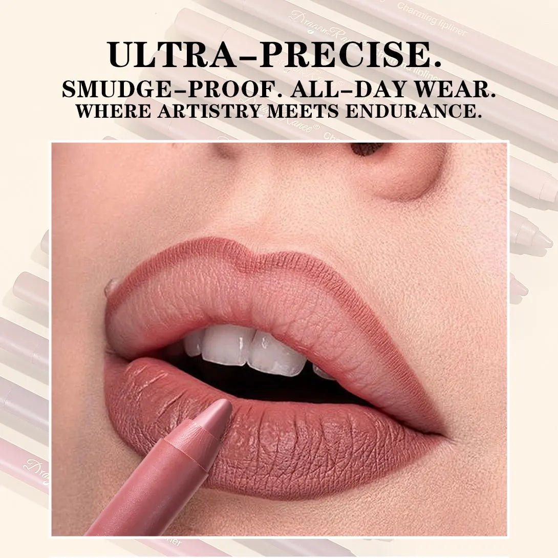 12Pcs/Set Lip Liner Pen Set Waterproof and Sweatproof, Delicate Texture, Non-Smudging, Lip Shaping, Essential for Beginners, Lip Liner Pen Set for Holiday Parties, Valentine's Day Gift Zpaxo