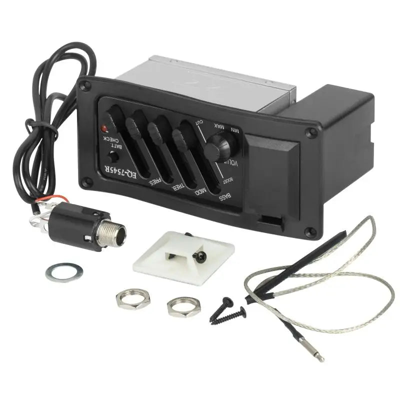 7545R Acoustic Guitar Pickup – 4-Band EQ Preamp & Tuner