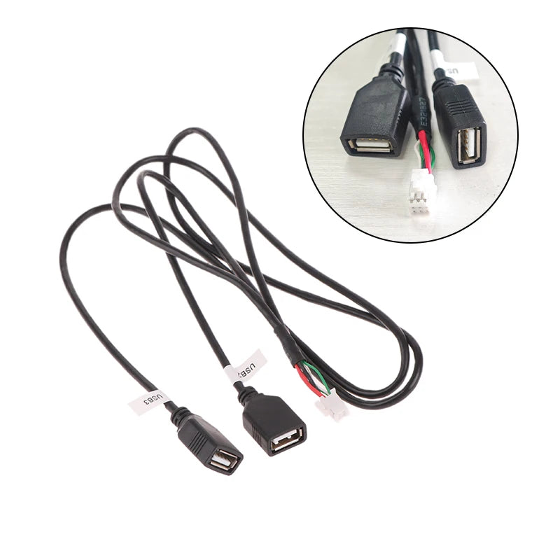 6-Pin Dual USB Car Radio Harness Adapter | Android Nav Cable