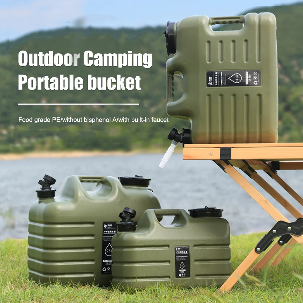 Outdoor Water Bin Large Capacity Portable Camp Bag Detachable Faucet