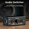 652F Portable Bidirectional Stereo Sound Selectors Box Volumes Dials Zpaxo CN