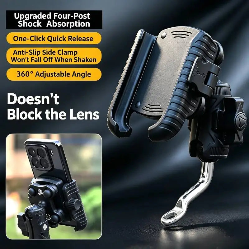 Universal Shockproof Bike & Motorcycle Phone Holder Mount