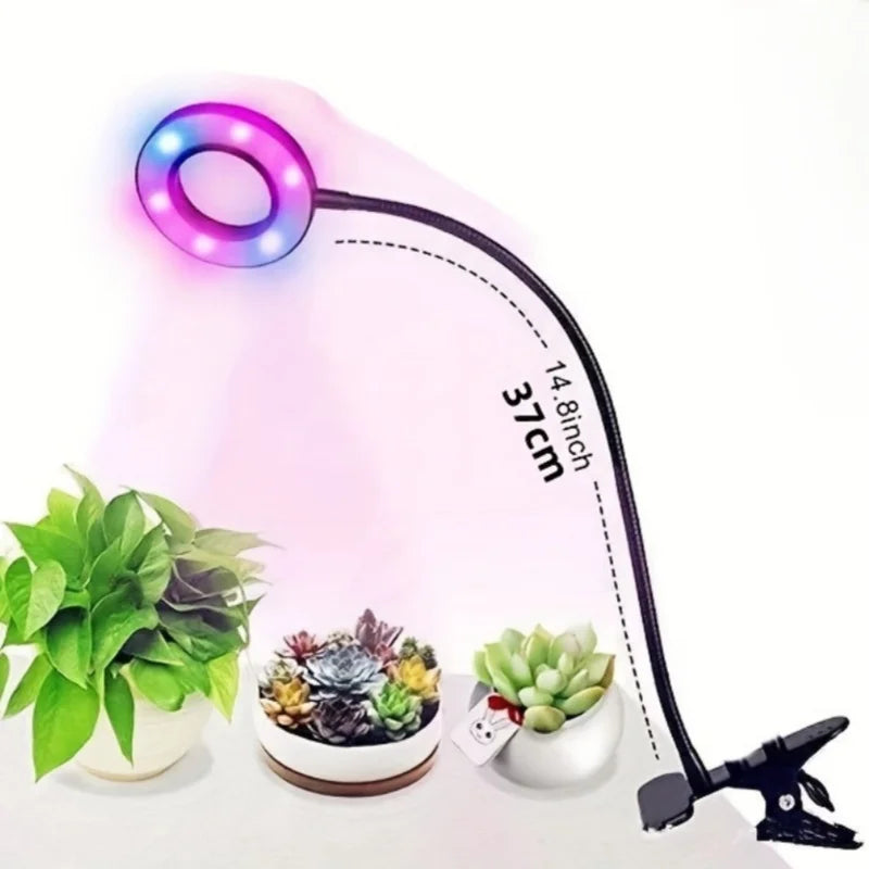 Grow Light LED Gooseneck Plant Growth Lamp Red Blue Dimmable Aquarium
