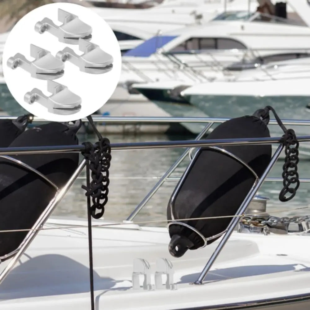 Tough Nylon Boat Bumper Clips Strong ABS Adjustable Design Boat Bumper Holders Marine Grade T Rail Fixings Marine Vessels Clips Zpaxo