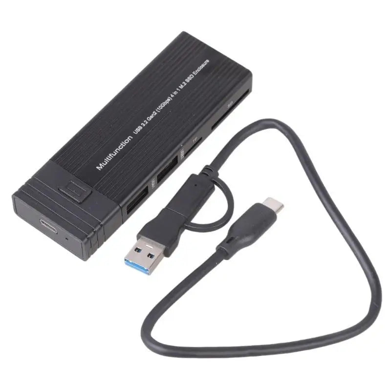 652F SSD Case NVMe Enclosure to Type-C Enclosure SSD Adapter Dual-protocol NVMe SSD Disk Box Enclosure Case Zpaxo