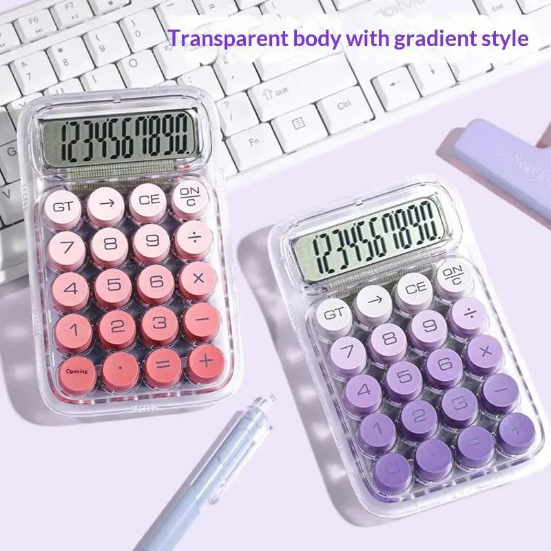 Large Screen Transparent Calculator – Big Buttons & Portable