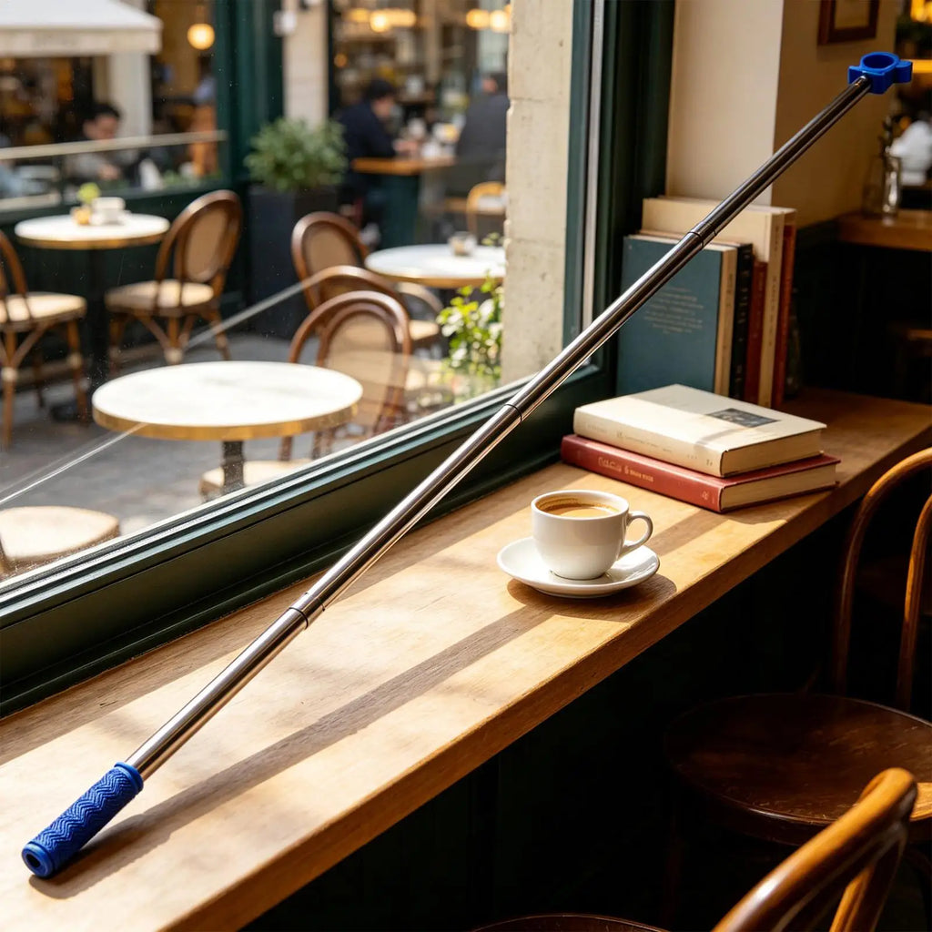Window Pole Opener Telescopic Blinds Opening Stick Rod Kitchen