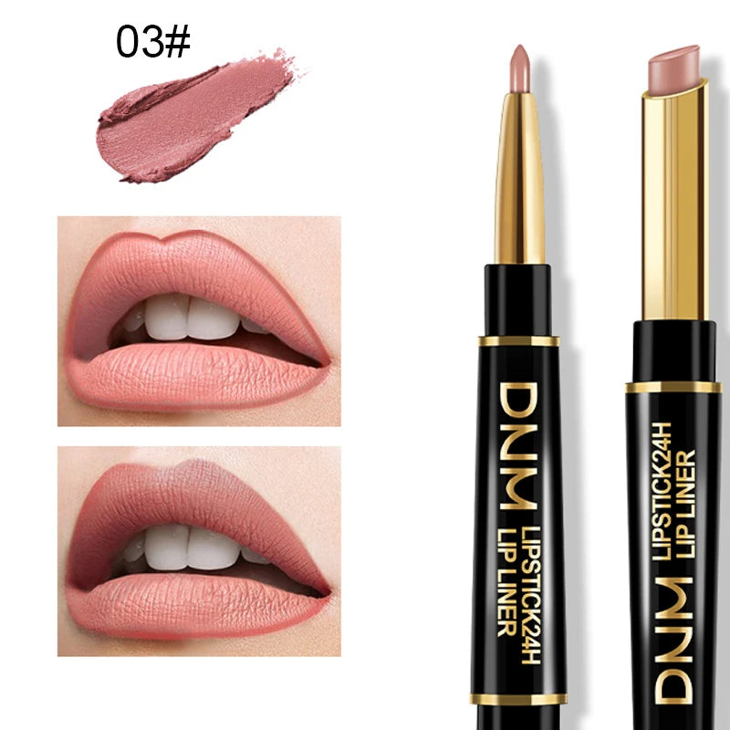 1 Non-stick Cup Long Lasting Lipstick Lip Liner Waterproof Matte Lips Zpaxo 03 1PCS