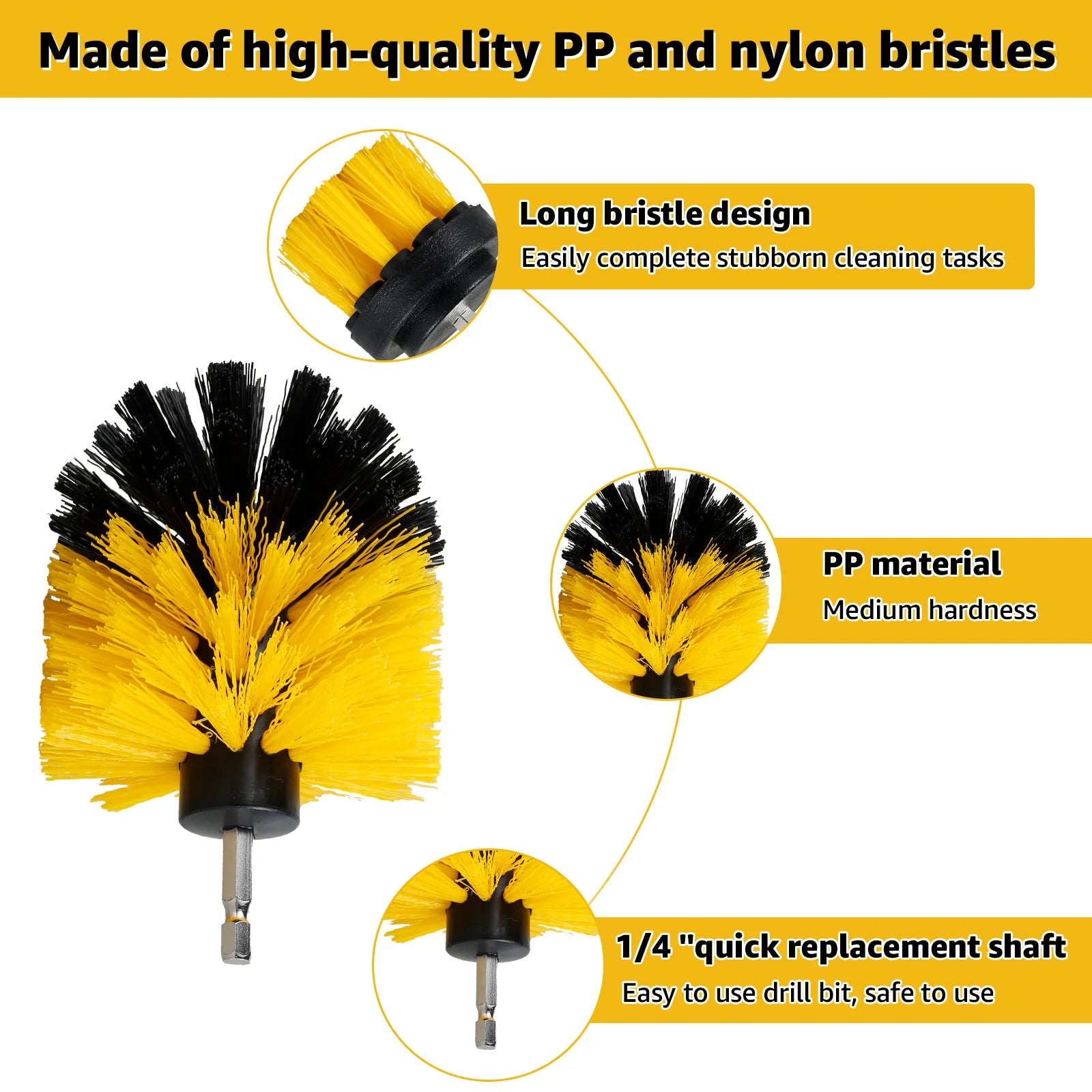 5PCS Electric Drill Brush Kit Multipurpose Power Cleaning Attachment Set Scrub Brush/Microfiber Cloth with Connecting Nylon Tile Zpaxo