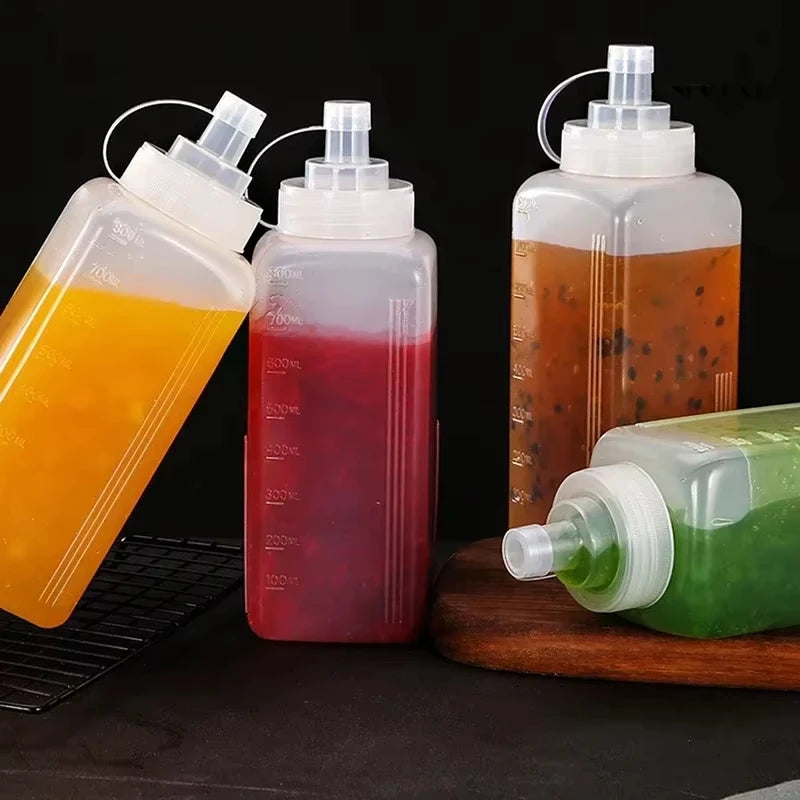 Large Squeeze Sauce Bottle – Kitchen Condiment Dispenser Condiment Squeeze Bottle Zpaxo