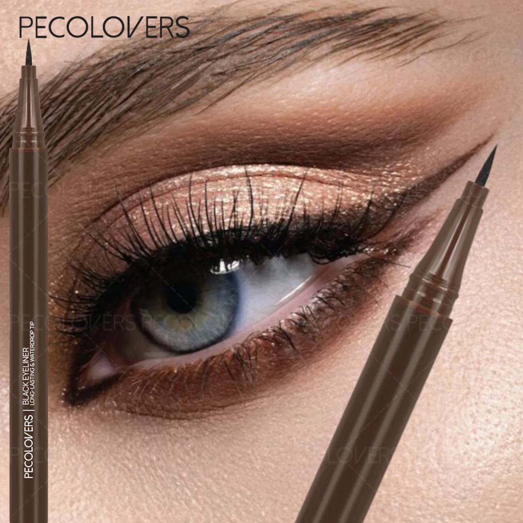 Ultra Thin Brown Lower Eyelash Eyeliner Pen Waterproof Lasting Smooth Zpaxo