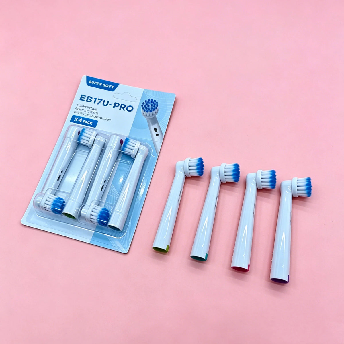 EB17U-PRO Wholesale 4 8 Lot Electric Toothbrush Head Oral B 6000 500 Zpaxo EB17UPROWhite-8