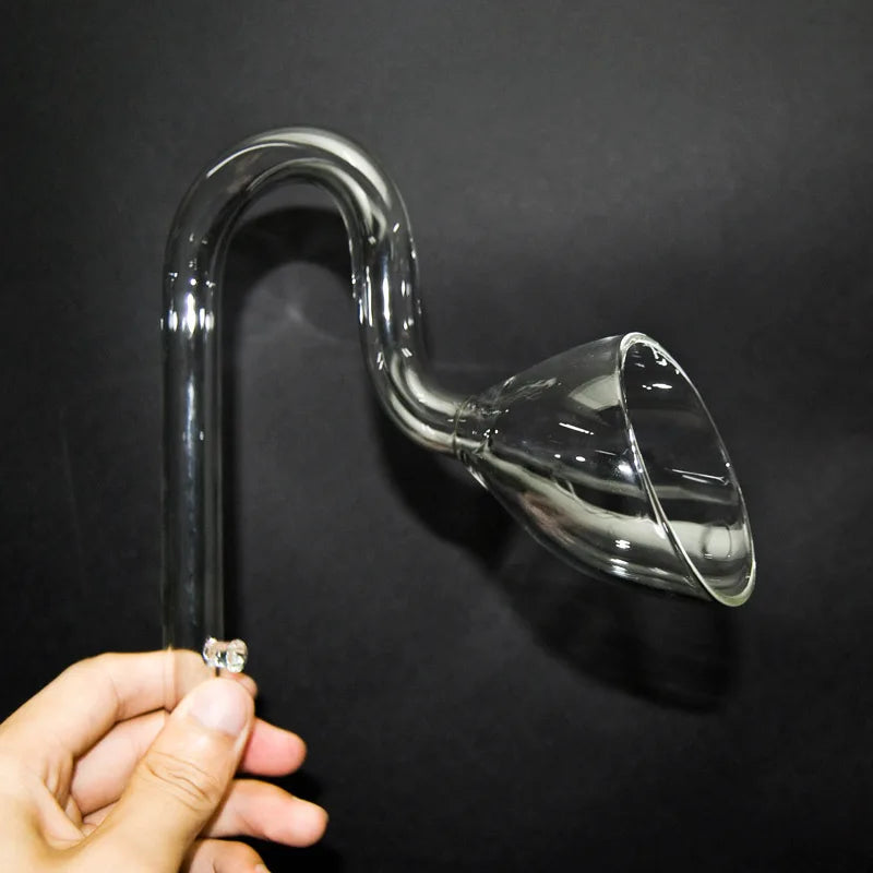Borosilicate Glass Lily Pipe Inflow Outflow Fish Tank Water Surface