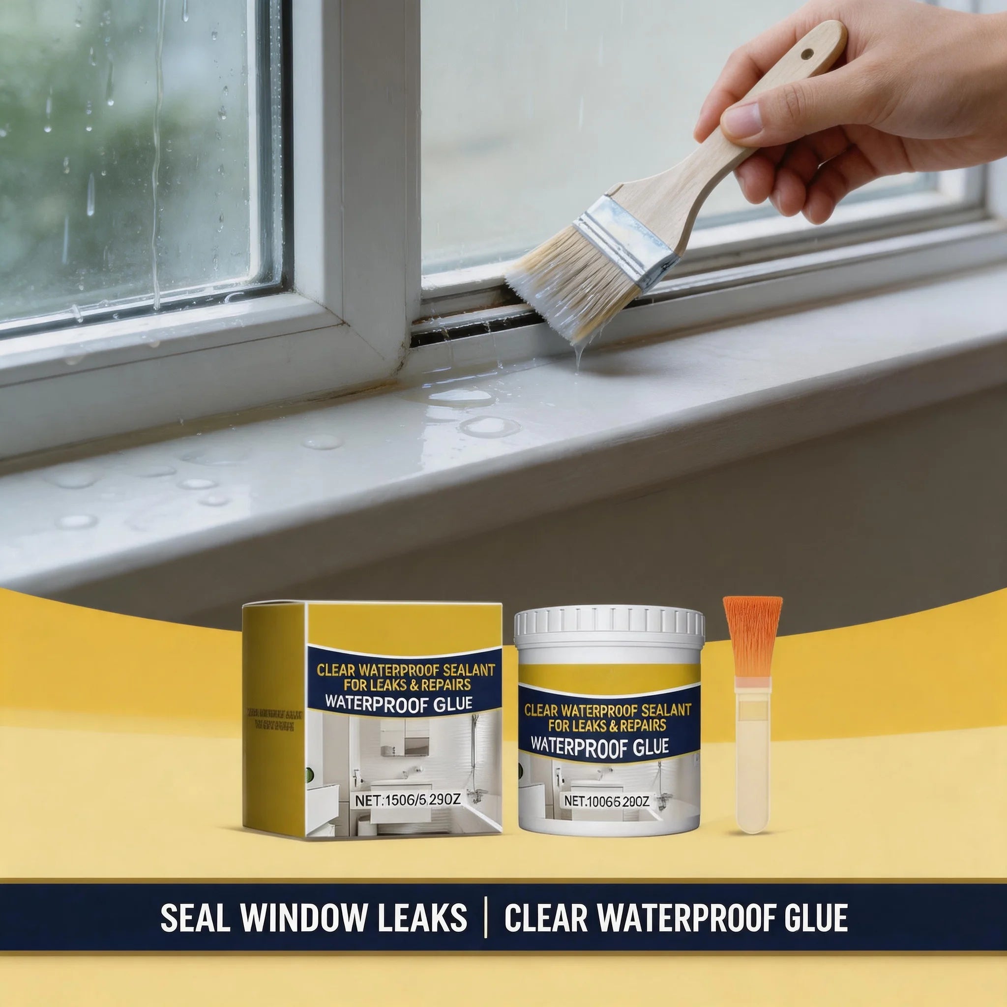 Clear Waterproof Sealant Coating – Transparent Repair Kit